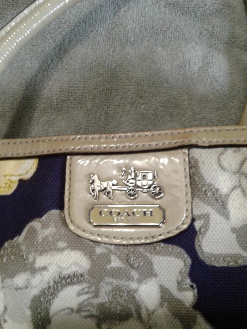 Coach Floral Print Purse